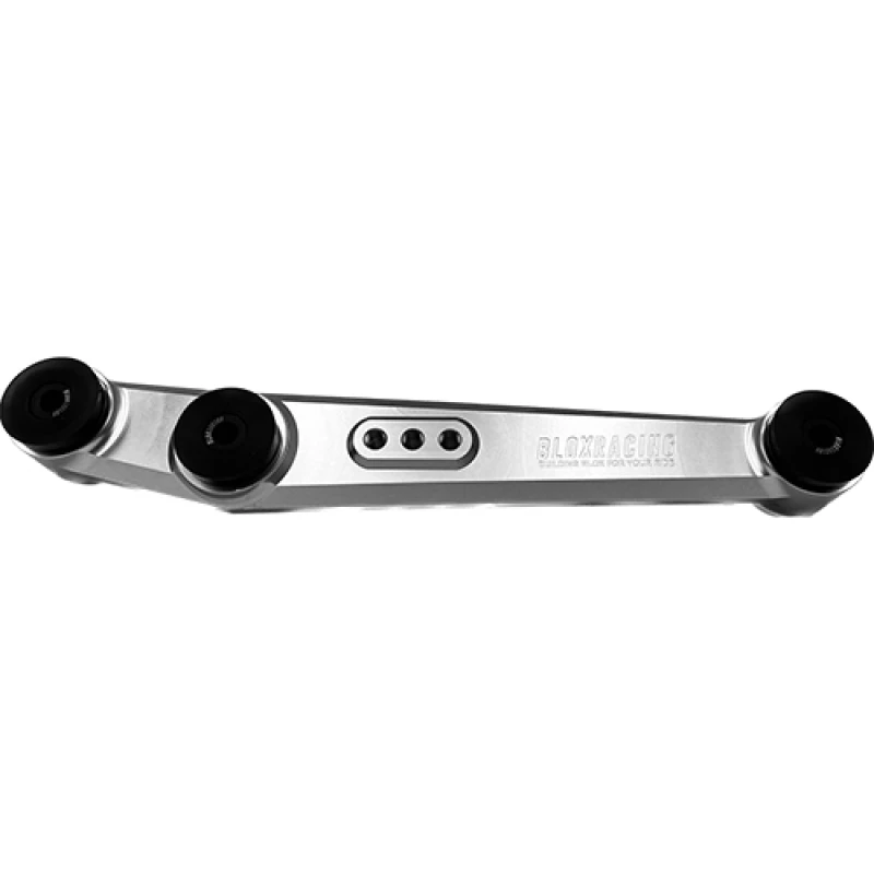 BLOX Racing V2 Billet Rear Lower Control Arms with Polyurethane Bushings - Raw