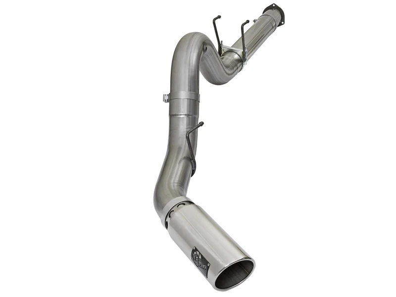 aFe LARGE BORE HD 5in 409-SS DPF-Back Exhaust w/Polished Tip