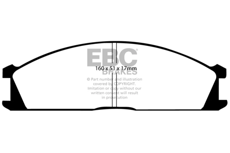 EBC 3.3 Greenstuff Front Brake Pads for 92-97 Subaru SVX