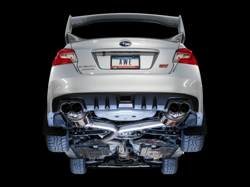 AWE Tuning Subaru STI VA / WRX GV / STI GV Sedan Touring Edition Auspuff - Diamant-Schwarz-Tip (102mm)