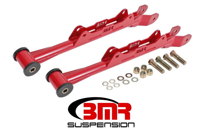 BMR 10-15 5. Generation Camaro Chrom-Moly nicht einstellbare hintere untere Kontrollarme (Delrin) - Rot
