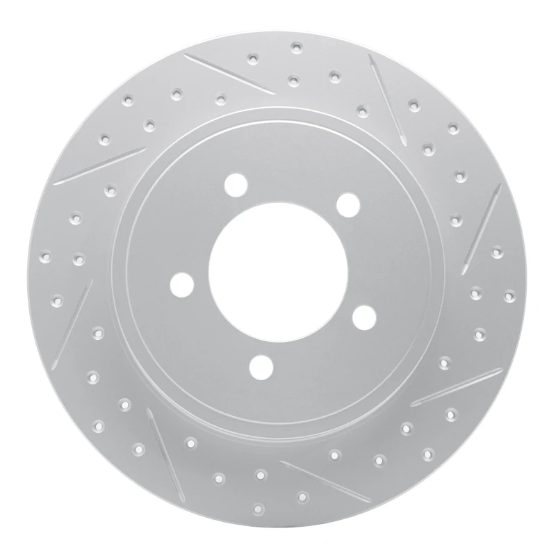 DFC 02-10 Ford Explorer Rear Right Drilled & Slotted Geoperformance Rotor