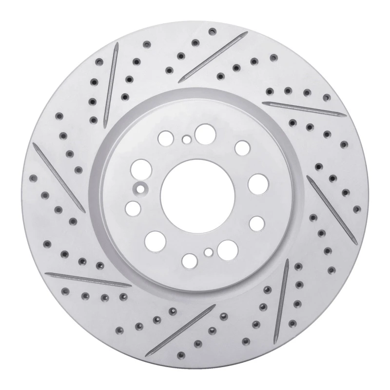 DFC 17-21 Honda Clarity Front Left Drilled & Slotted Geoperformance Rotor