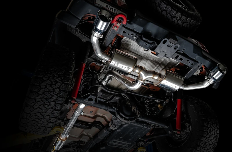 AWE Tuning 2018+ Jeep Wrangler JL/JLU Tread Edition Axle-Back Dual Exhaust - Chrome Silver Tips