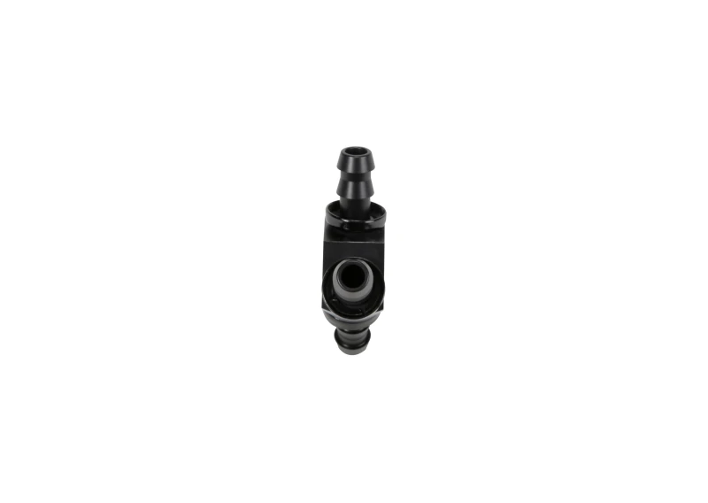 Fleece Performance Universal 3/8 Zoll Aluminium Y-Stutzen-Fitting (Für -6 Pushlock-Schlauch) - Schwarz eloxiert