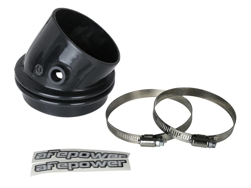 aFe Magnum FORCE Intake Coupling Kit (4-3/8 IN ID to 3-7/8 IN x 30 Deg.) Elbow Coupler - Black
