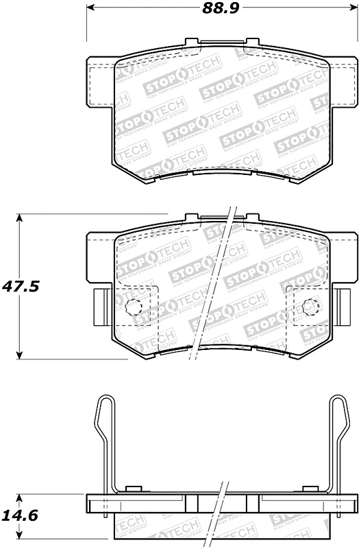 StopTech Street Brake Pads - Front