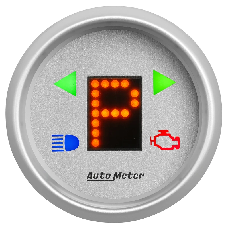 Autometer Ultra-Lite 2-1/16in (P/R/N/D/L/OD/O/5/4/3/2/1) Digital Gear Position Gauge