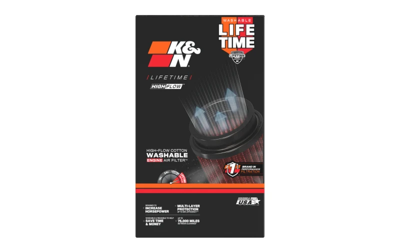 K&N Ersatzluftfilter GMC CANYON & CHEVROLET COLORADO, 2.8L-I4 & 3.5L-I5; 2004