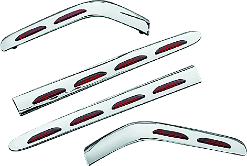 Kuryakyn L.E.D. Saddlebag Molding Set 4 Stück für 01-10 Honda GL1800
