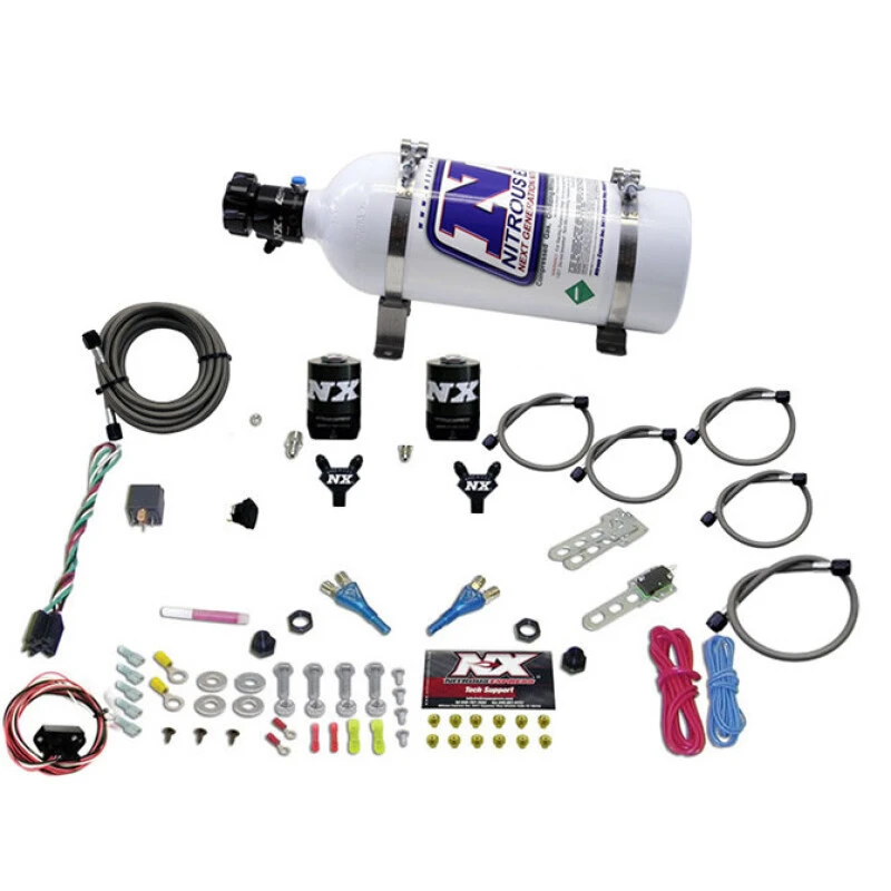 Nitrous Express 03-18 Nissan 350Z/370Z Doppel-Düse (35-150PS) mit 5lb Flasche