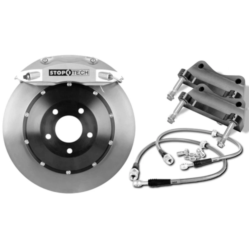 stoptech_83.488.6700.R1-6794debfa82f4 StopTech 15 Audi S3 / 15 Volkswagen Golf R Front BBK w/ Black ST-40 Caliper Slotted 355X32 2pc Rotor