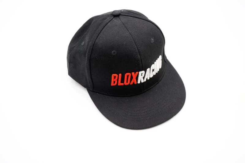 BLOX Racing Snapback Cap Black with Red and White Logo