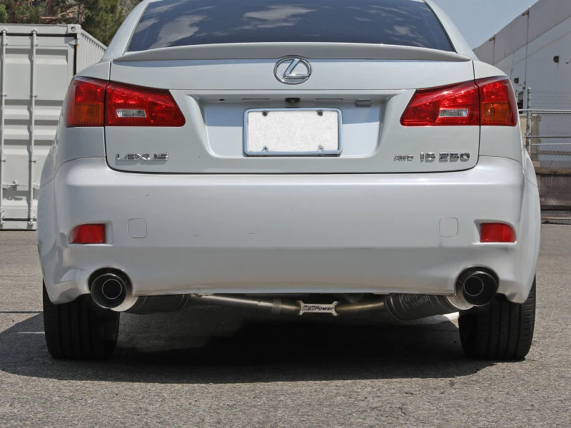 aFe POWER Takeda 06-13 Lexus IS250/IS350 SS Axle-Back Auspuff mit schwarzen Endstücken