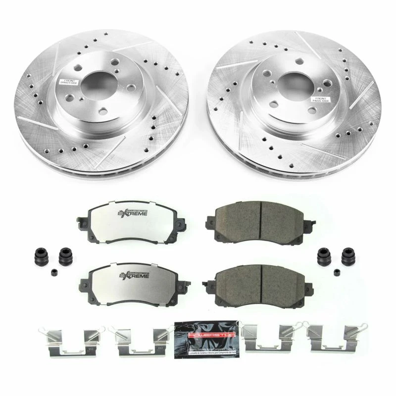 Power Stop Front Z26 Street Warrior Brake Kit for 17-19 Subaru Impreza