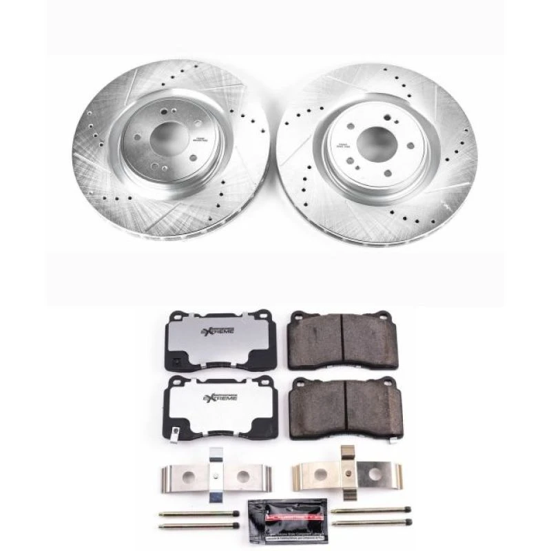 Power Stop Front Z26 Street Warrior Brake Kit for 08-15 Mitsubishi Lancer