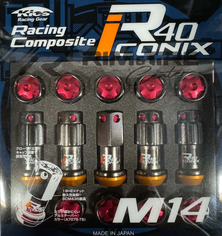 Project Kics R40 Iconix 14x1.50 Classical Lock & Lug Nuts