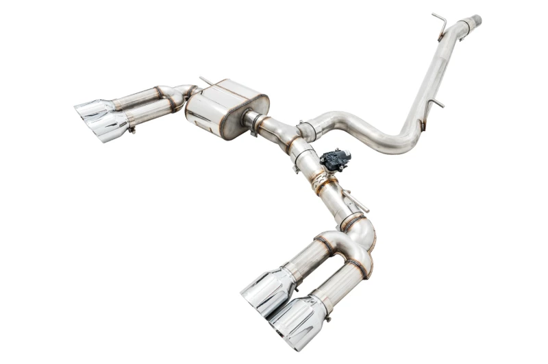 AWE Tuning Audi 8V S3 SwitchPath Auspuff mit Chrom-Silber-Tipps 102mm