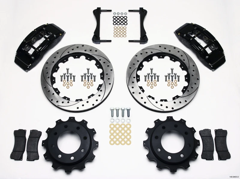 Wilwood TC6R Hinterrad-Kit 16,00 Zoll gebohrt 1999-2010 GM H2 / 2500 4,63 Zentrierung