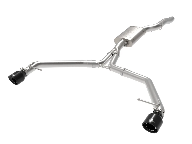 aFe MACH Force-Xp 13-16 Audi Allroad L4 SS Axle-Back Auspuffanlage mit schwarzen Endrohren