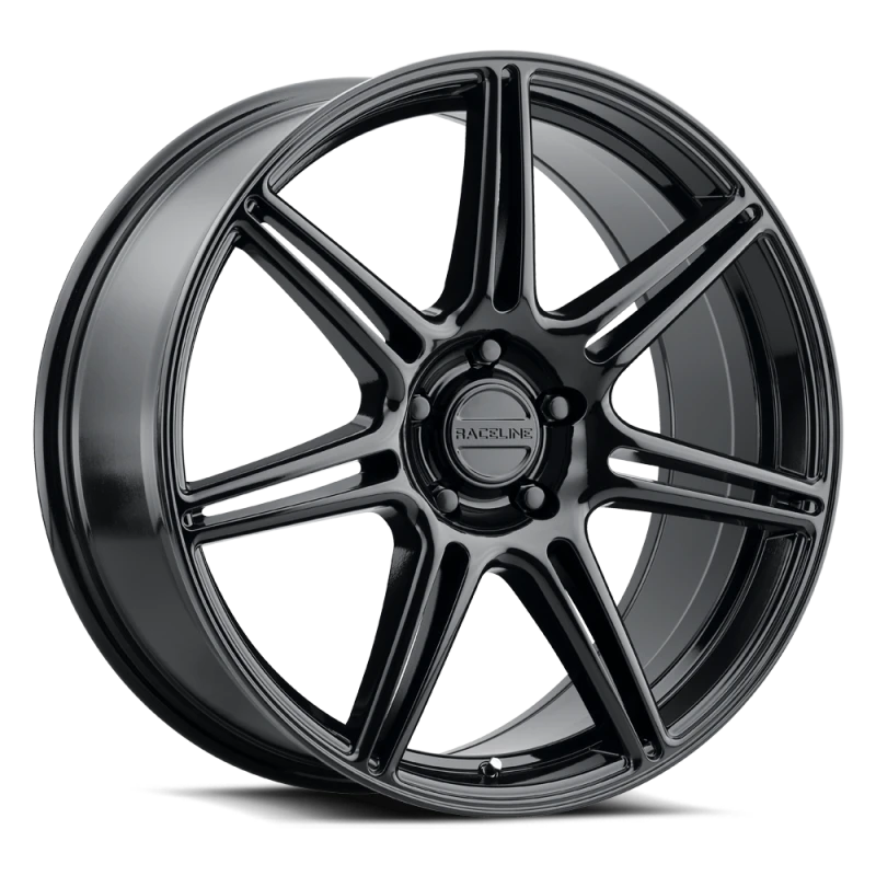 Raceline 148B Apex 16x7in / 5X100 / 5X114.3 BP / 40mm Offset / 72.62mm Bore - Gloss Black