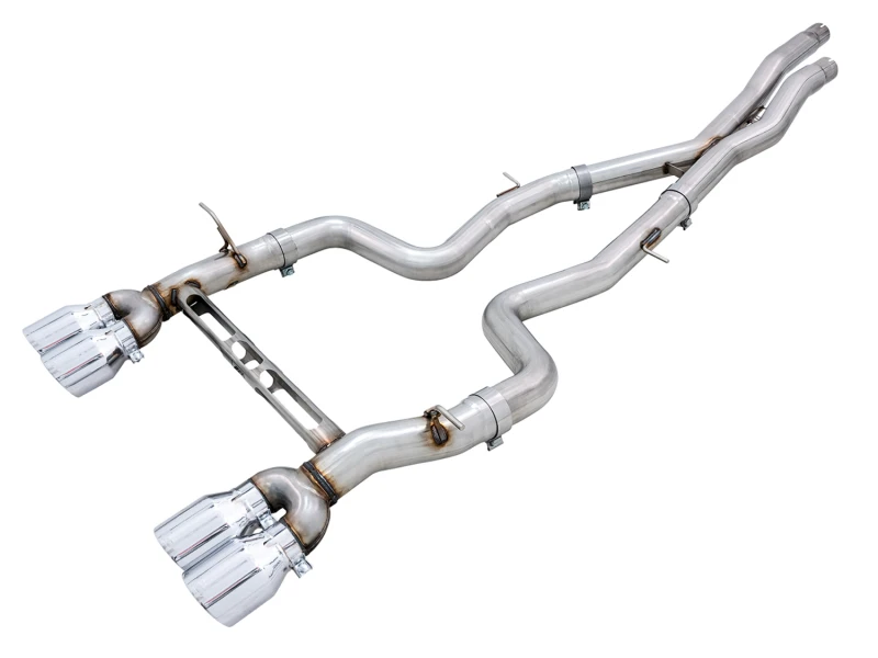AWE Tuning BMW F8X M3/M4 Track Edition Catback Auspuff - Chrom Silber Spitzen