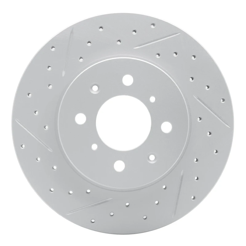 DFC 08-11 Ford Focus Front Left Drilled & Slotted Geoperformance Rotor