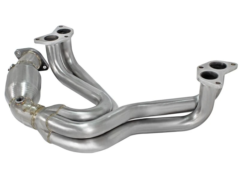 aFe 12-17 Toyota 86 / FRS / BRZ Twisted Steel 304 Edelstahl Langrohrkrümmer mit Kat