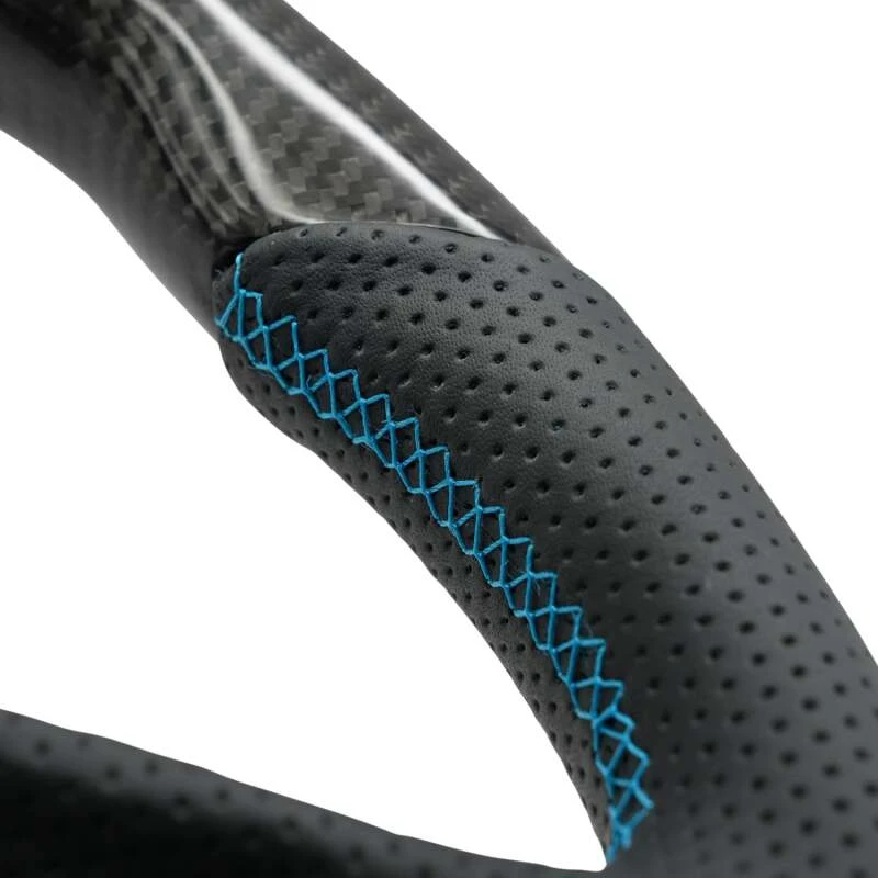 NRG 12-23 Toyota Tacoma OEM Plus Carbon Fiber Steering Wheel w/ Blue Stitch & Red Center Mark