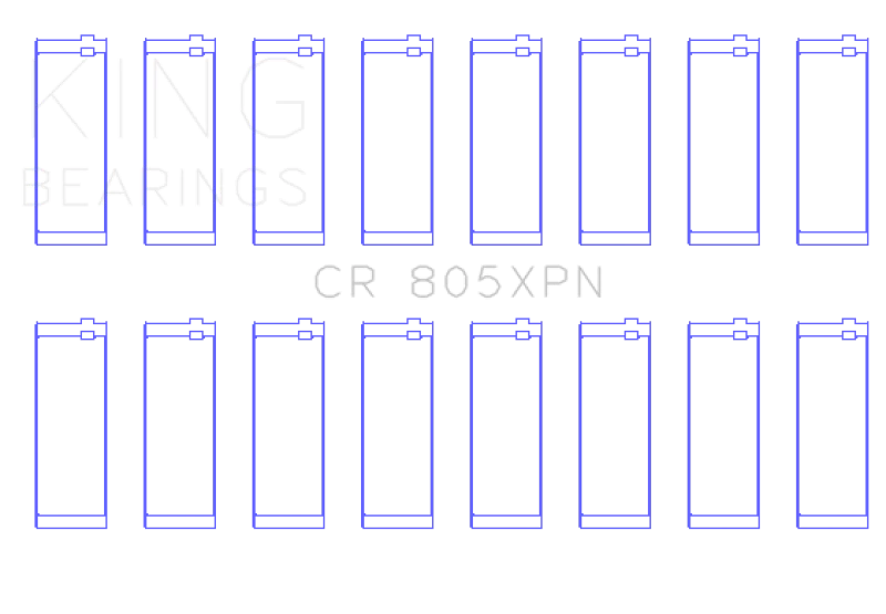 king-engine-bearings_CR805XPN-6793644a6cd39 King Chrysler 273/277/301/303/313/318/326/340ci (Größe 010) Leistungsstange-Lagersatz