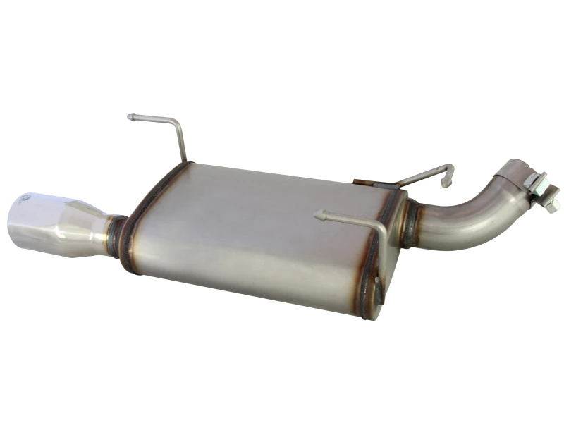aFe Axle-Back-Auspuff 2,5 Zoll 409SS mit polierter Spitze 05-09 Ford Mustang V6 4,0L