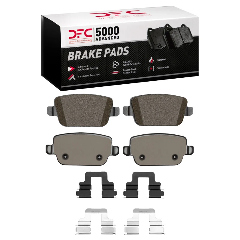 DFC 07-10 Volvo S80 Rear 5000 Advanced Low Metallic Brake Pads and Hardware Kit