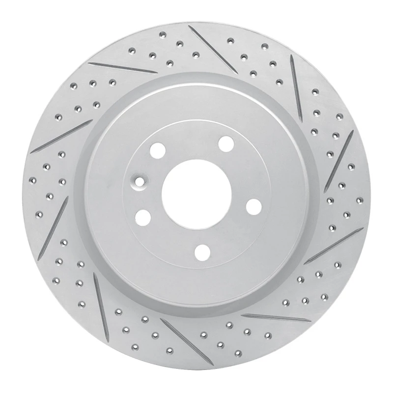 DFC 13-19 Ford Explorer Rear Right Drilled & Slotted Geoperformance Rotor