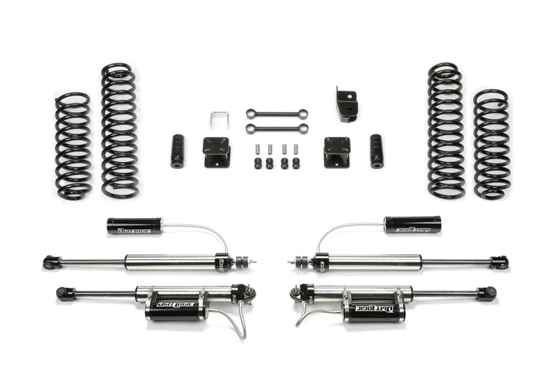 Fabtech 07-18 Jeep JK 4WD 4-Türer 3-Zoll-Sport-System mit DL 2,25-Resi-Stoßdämpfern