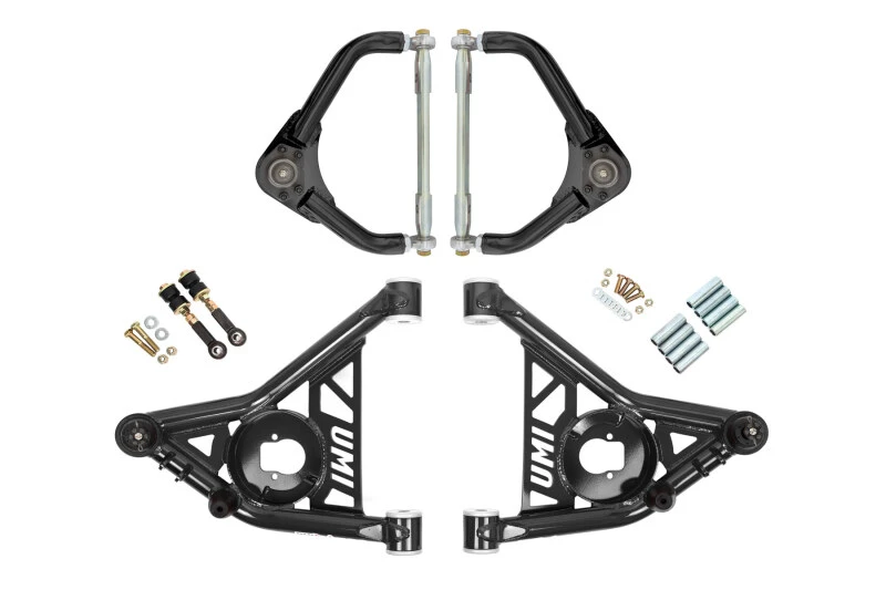 UMI Performance 70-81 GM F-Body Vordere A-Arm Kit Delrin Buchsen Adj Hohe Kugelgelenke