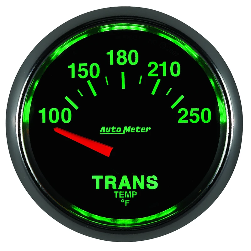 Autometer GS 52mm 100-250 Degree F Short Sweep Electronic Transmission Temperature Gauge