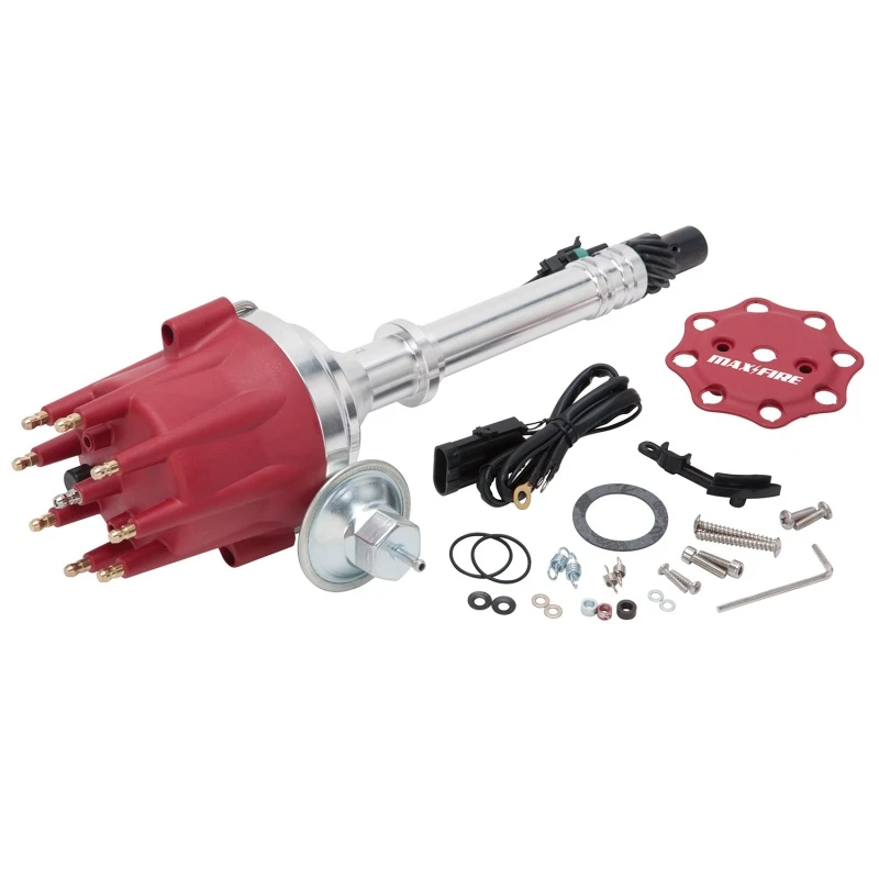 Edelbrock Max-Fire-Verteiler Chevy 262-502 V8 mit festem Kragen (ausgenommen hohe Deckblöcke und 348/409)