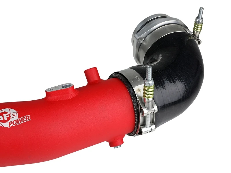aFe 2020 Toyota Supra 3.0L 3in rotes Intercooler-Rohr - Heiß