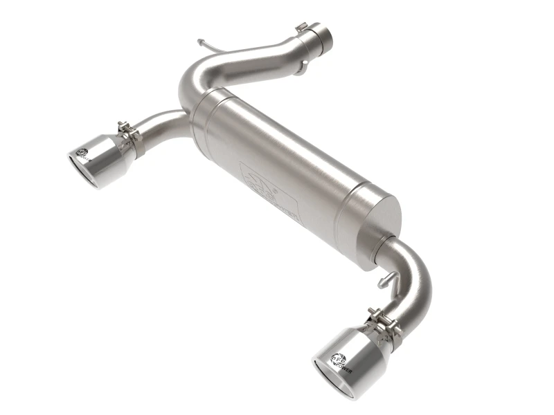 aFe Vulcan 3-Zoll-304-Edelstahl-Achsantriebs-Abgasanlage 2021 Ford Bronco L4-2,3L (t)/V6-2,7L (tt) mit polierten Endrohren