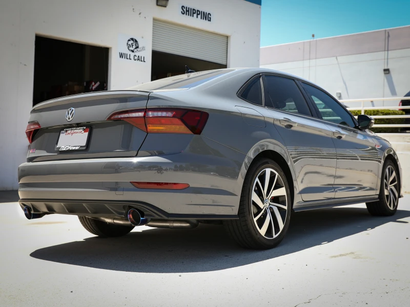 aFe 19-21 VW Jetta GLI (MKVII) L4-2.0L (t) MACH Force-Xp 304 SS Kat-Auspuff-System Blaue Endrohre