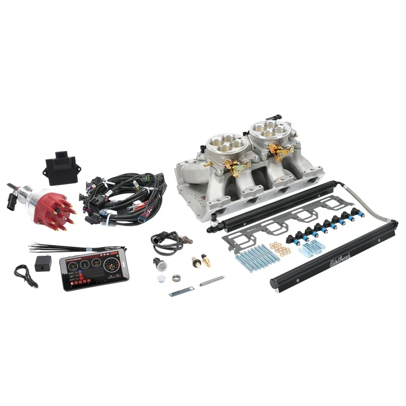 Edelbrock Pro Flo 4 EFI-System Seq Port Chrysler Gen II Hemi 426-572 950 Max HP 60lb/hr Satin Finish