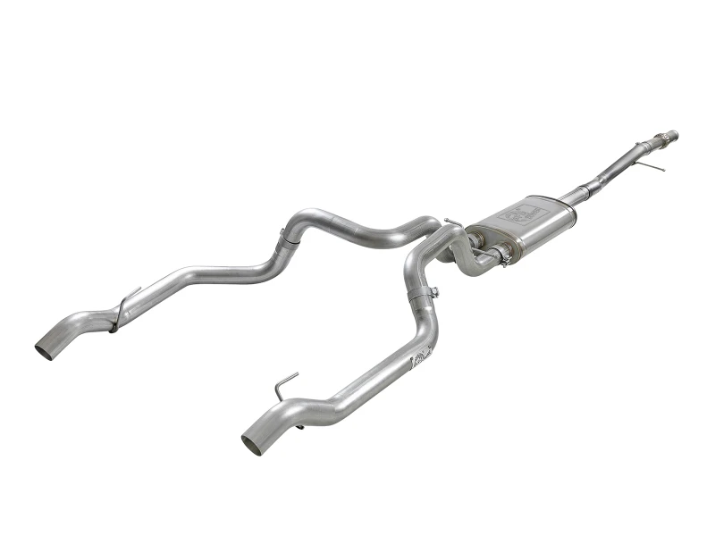 aFe Vulcan Serie 3 Zoll 304 Edelstahl Kat-Back Abgasanlage mit OE-Endrohren 2019 GM Silverado / Sierra 1500 V8-5.3L