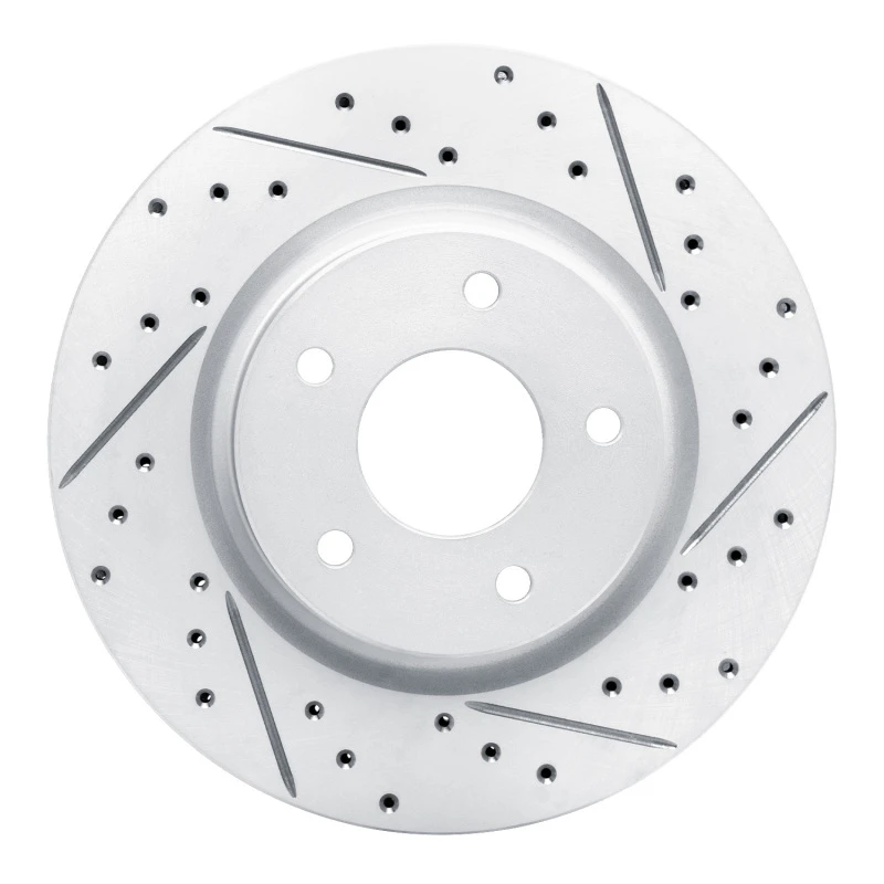 DFC 14-23 Nissan Rogue Sport Front Right Drilled & Slotted Geoperformance Rotor