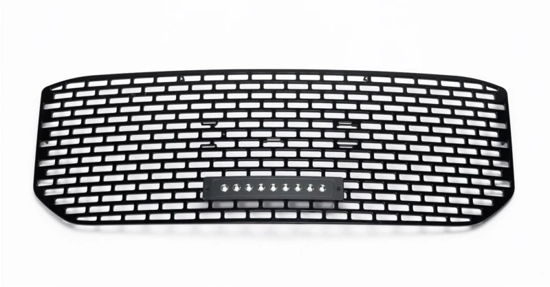Putco 15-20 GMC Yukon XL Liquid 3D Slot/Schwarz Denali Style Leuchtendes Boss Grille mit 10-Zoll-Luminix-Lichtleiste