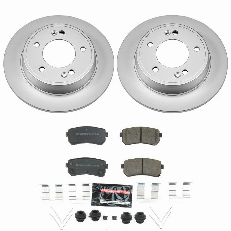 Power Stop 18-23 Hyundai Kona Rear Z23 Coated Brake Kit