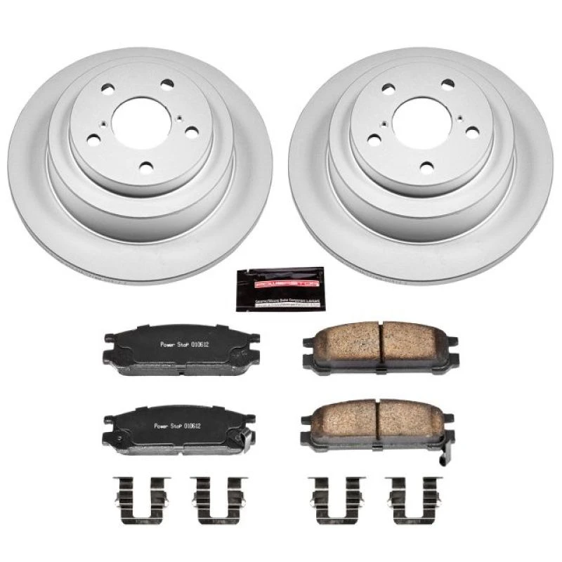 Power Stop Z17 Evolution Geomet Coated Brake Kit for 93-96 Subaru Impreza Rear