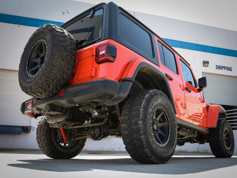 aFe 20-21 Jeep Wrangler (JL) Großbohr-HD 3 IN 304 Edelstahl DPF-Back Hi-Tuck Auspuffsystem
