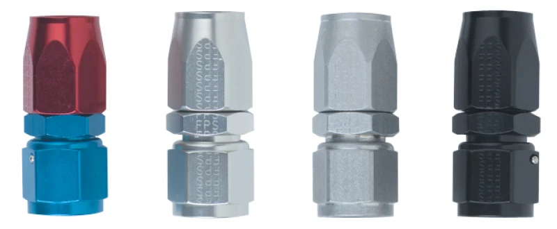 Fragola -6AN Straight Banjo Hose End - Black