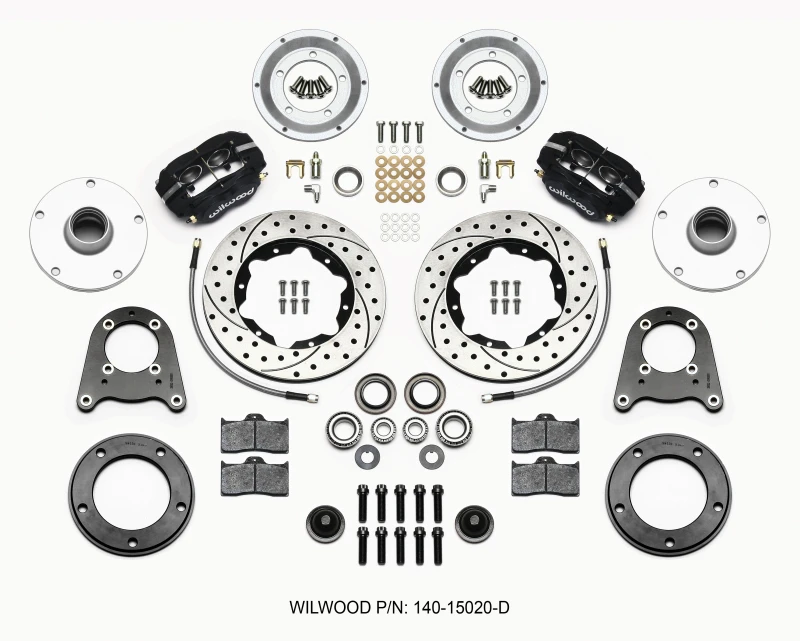 Wilwood Forged Dynalite-M Vorderes Kit 10,75 Zoll gebohrt 1950-1955 MG-TD/TF