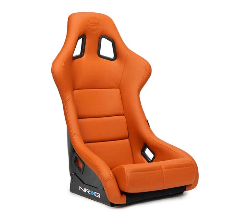 NRG FRP Bucket Seat mit braunem Vinyl-Material - Large